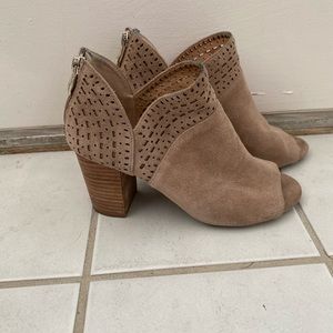 Antonio Milano peep toe booties